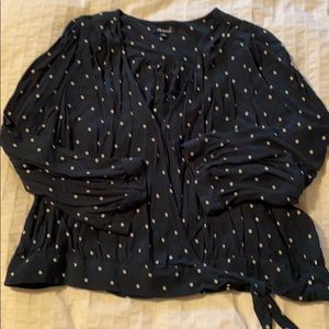 Madewell polka dot blouse